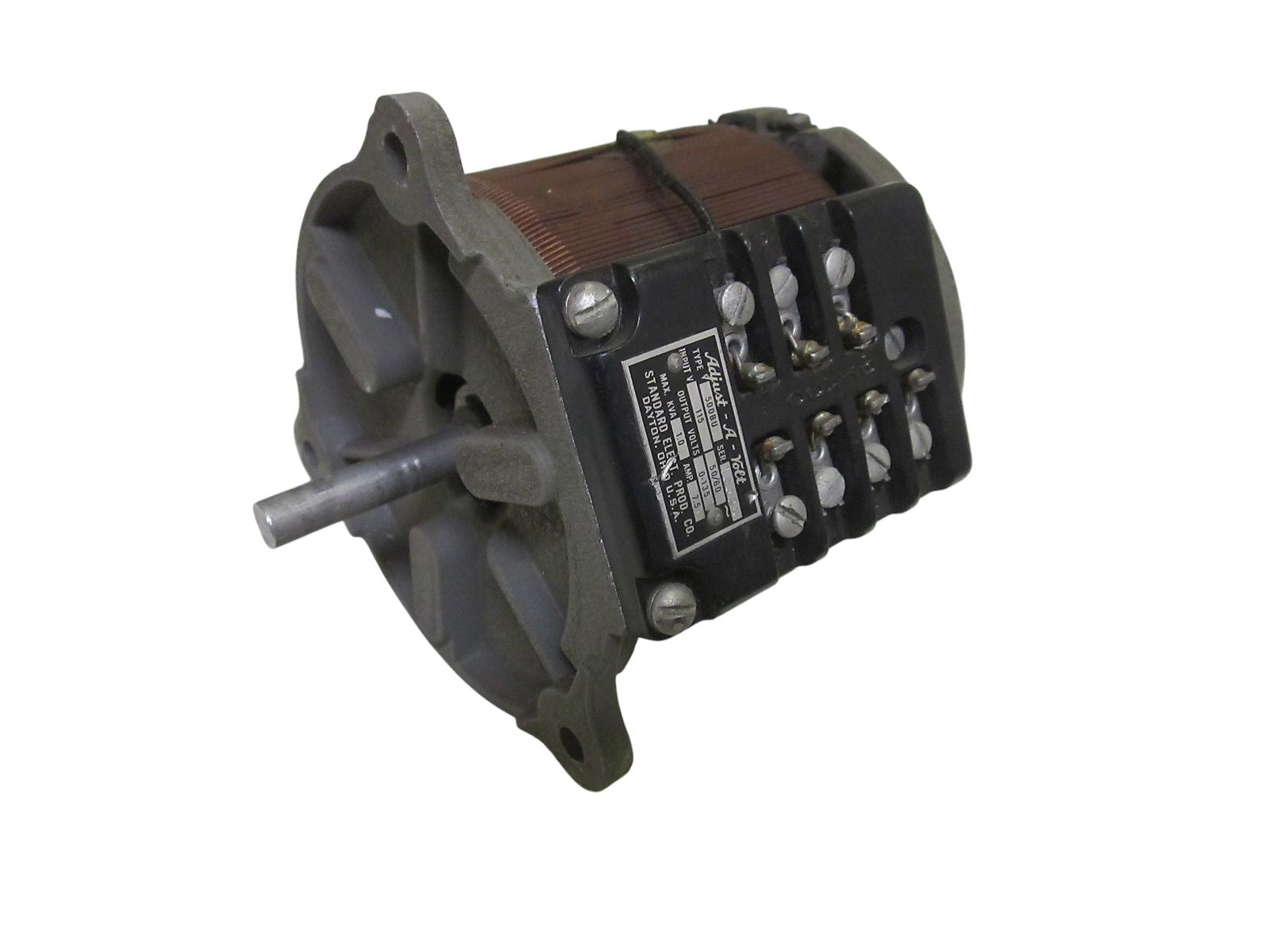 STANDARD ELECT. PROD. CO. 500BU ADJUST-A-VOLT TRANSFORMER 115V UNMP