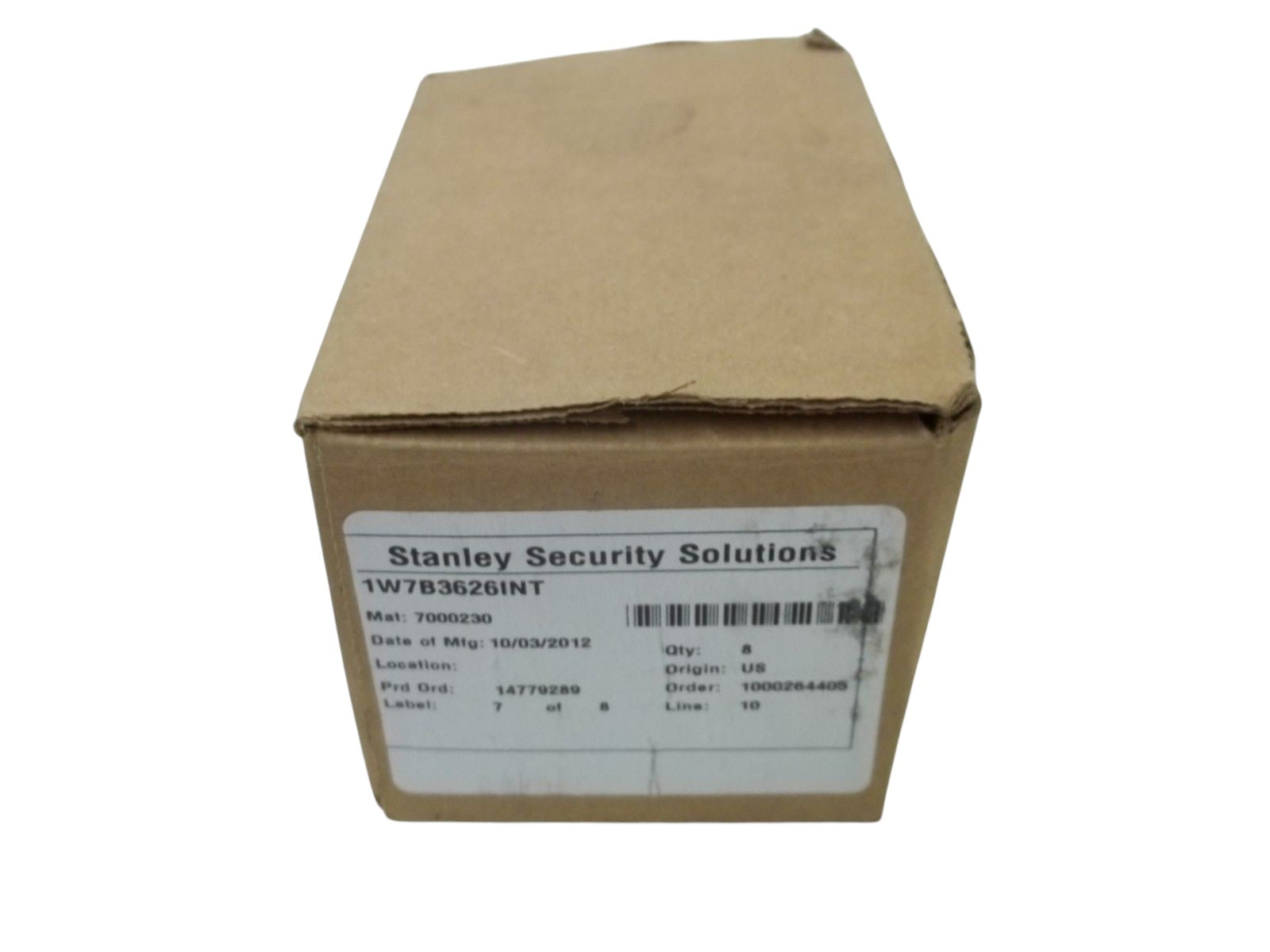 STANDLEY SECURITY SOLUTIONS 1W7B626INT NSMP