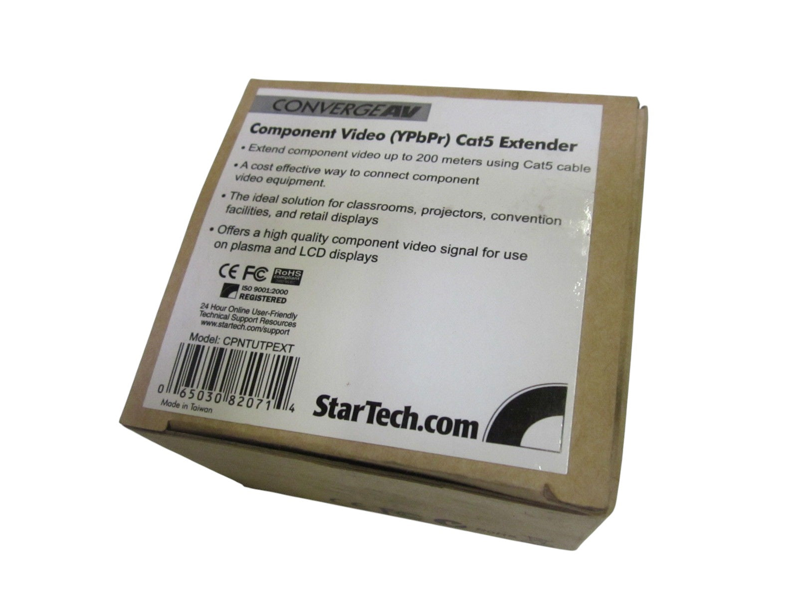 STARTECH CPNTUTPEXT  COMPNENT VIDEO (YPBPR) CAT 5 EXTENDER NSMP