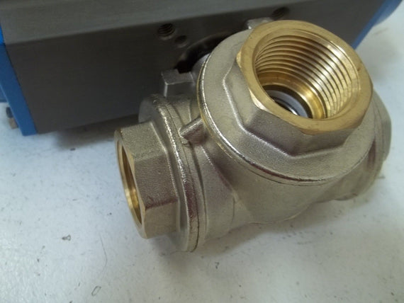 STASTO 8P0086-1" BALL VALVE WITH PNEUMATIC ACTUATOR *USED*