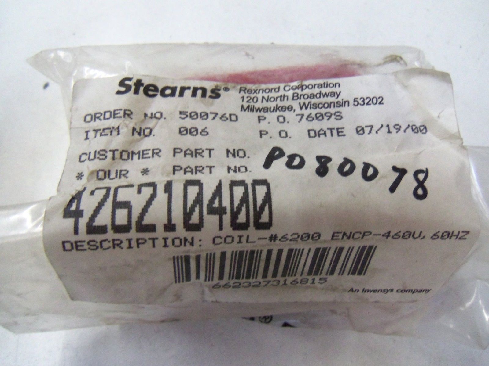 STEARNS 426210400 *NEW IN BOX*