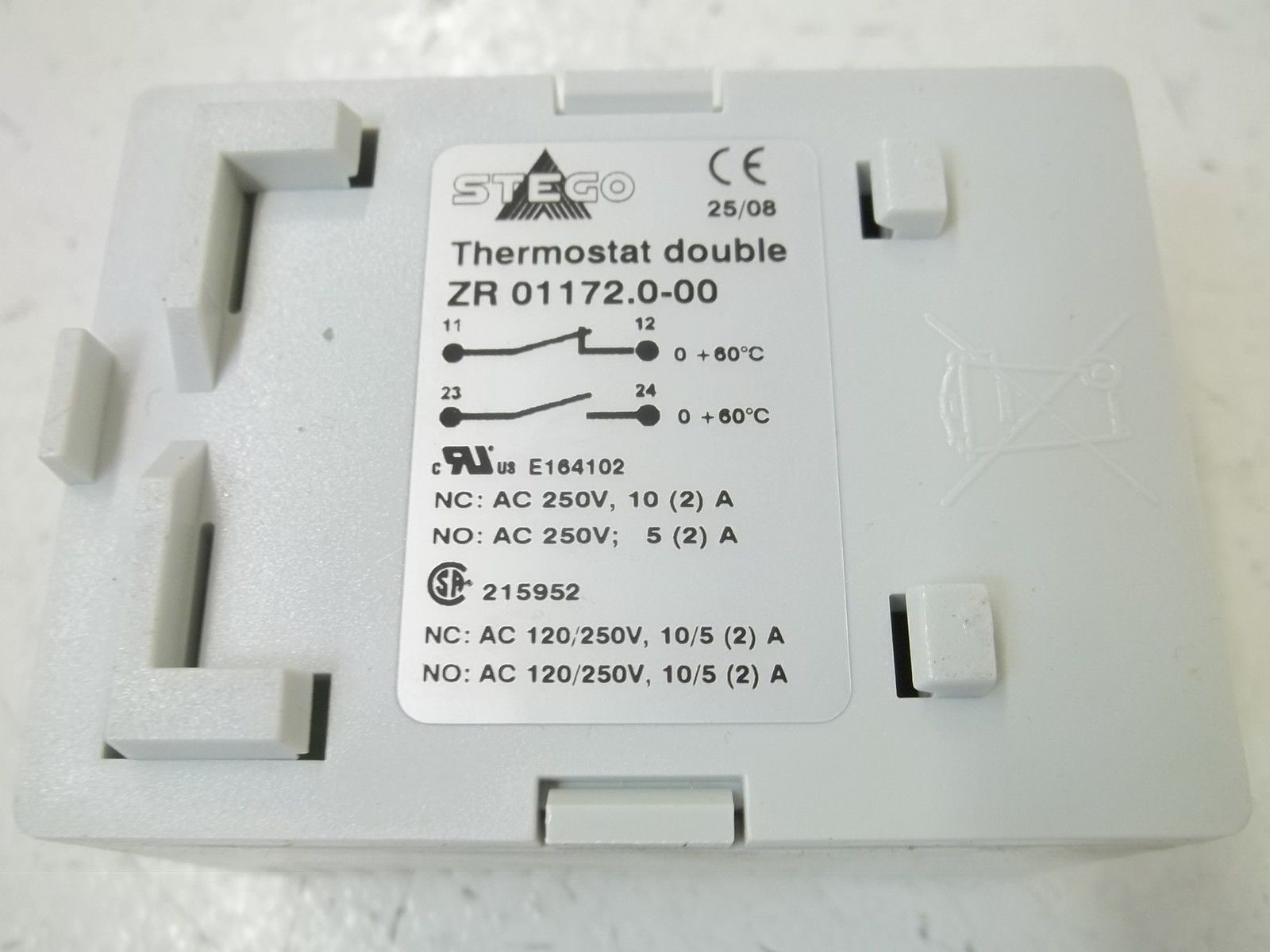 STEGO ZR01172.0-00 THERMOSTAT DOUBLE NSMP