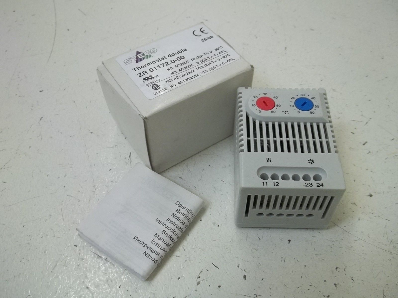 STEGO ZR01172.0-00 THERMOSTAT DOUBLE NSMP