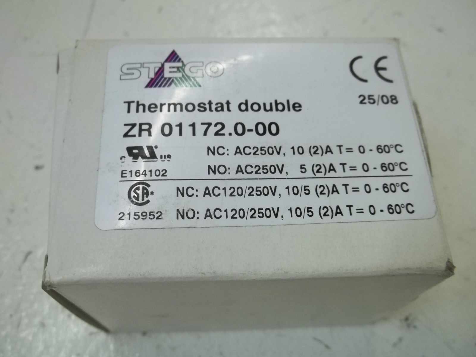 STEGO ZR01172.0-00 THERMOSTAT DOUBLE NSMP