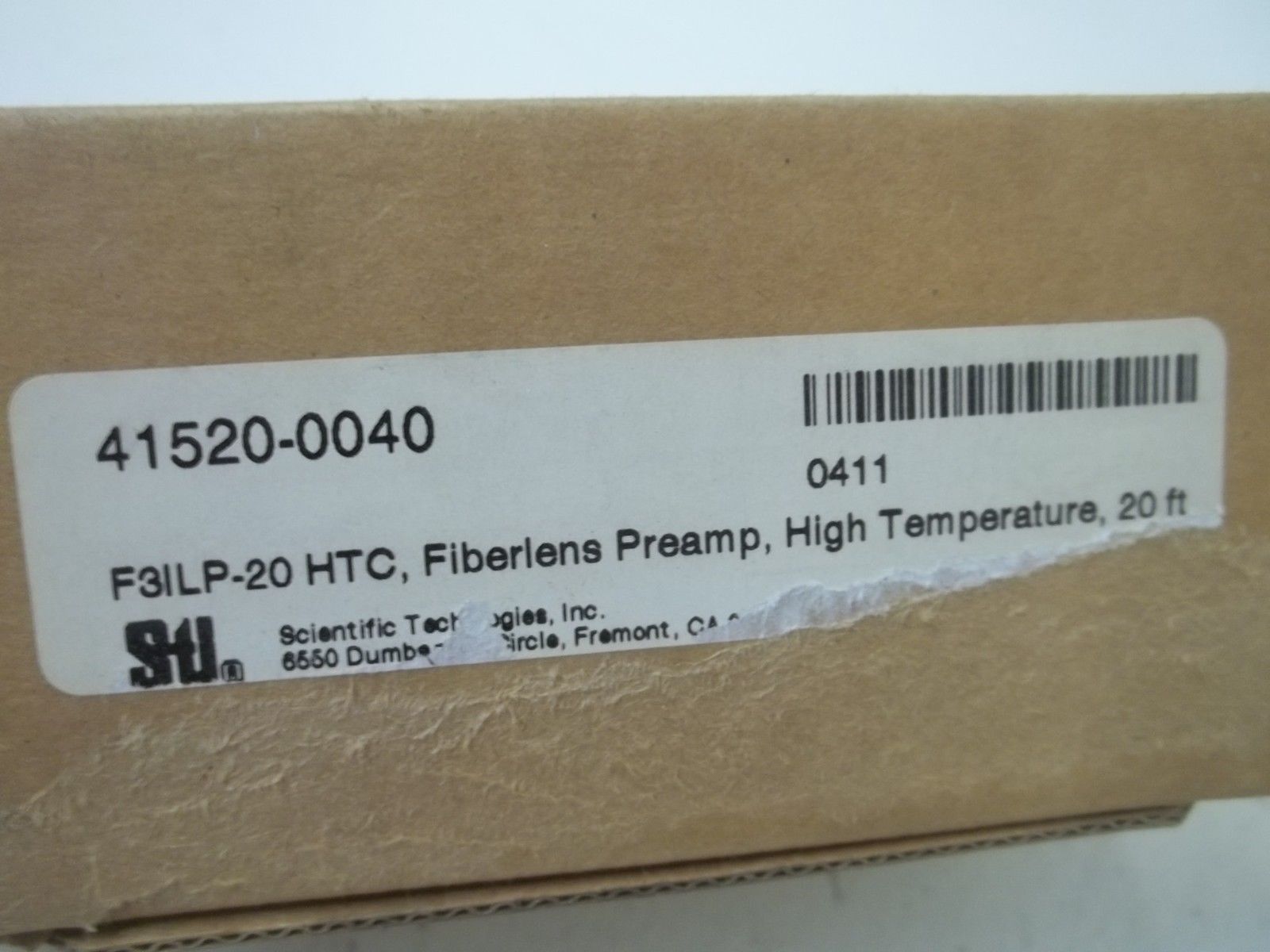 STI 41520-0040 F3ILP-20-HTC FIBERLENS PREAMP HIGH TEMPERATURE 20' NSMP