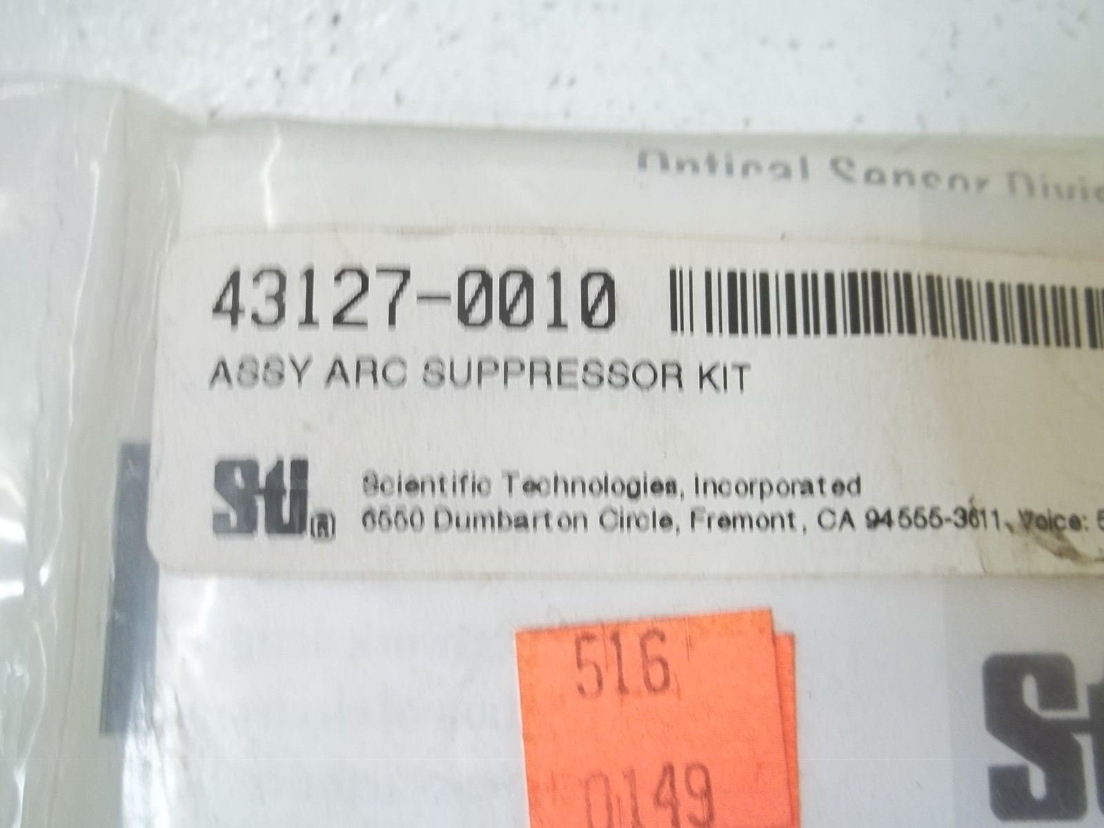 STI 43127-0010 ASSY ARC SUPPRESSOR KIT  NSMP