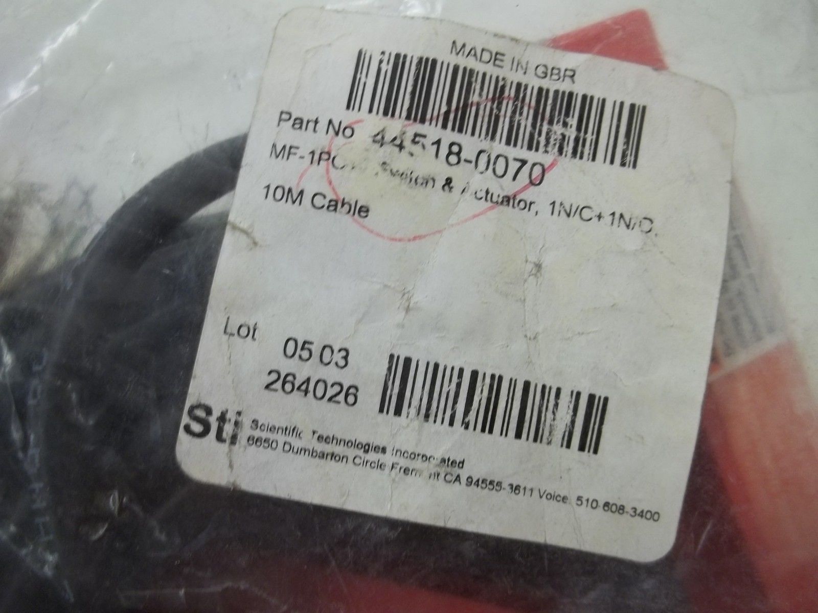 STI 44518-0070 SAFETY SWITCH NSMP