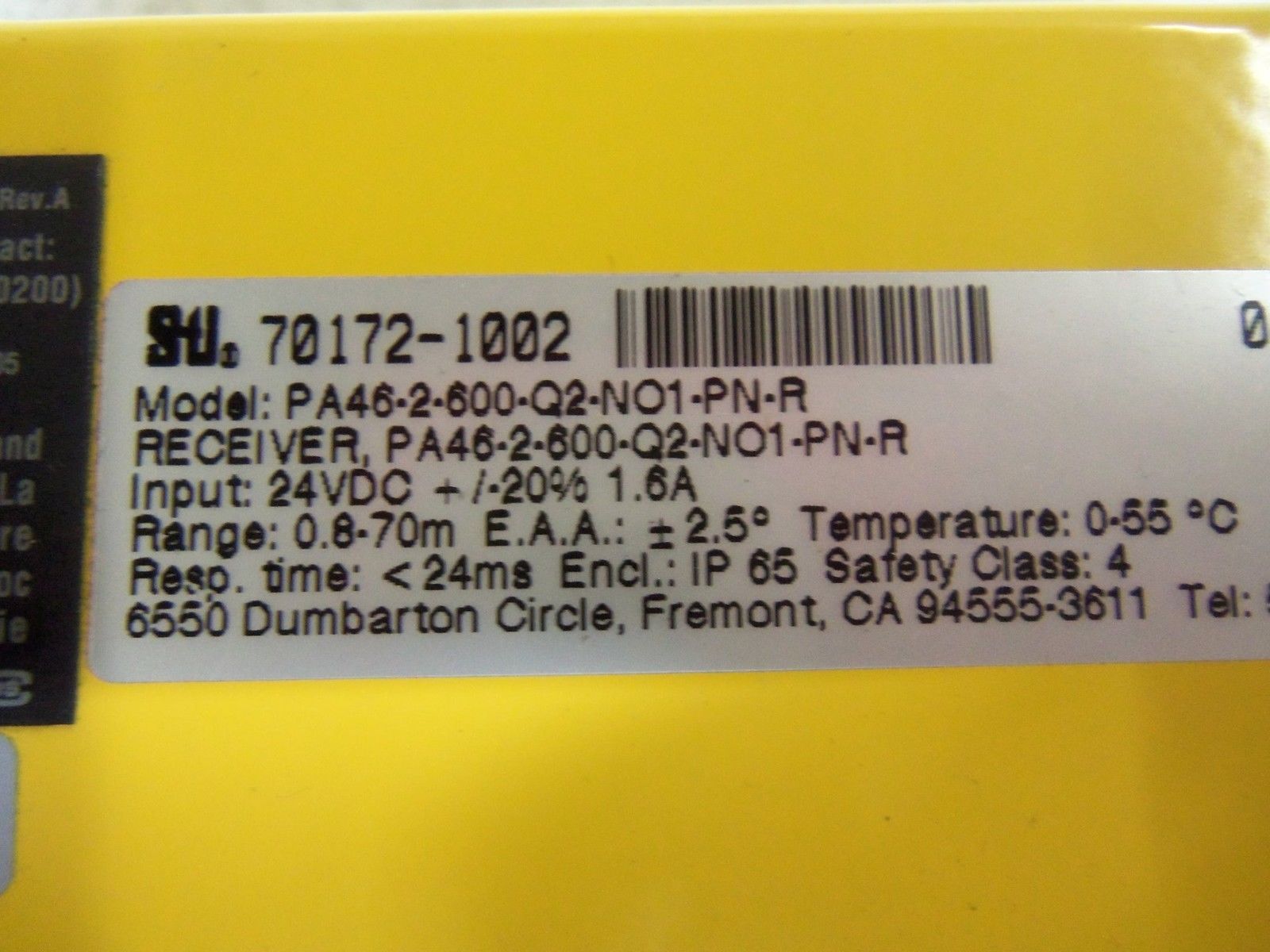 STI 70172-1002 PA46-2-600-Q2-NO1-PN-R SENSOR NSMP