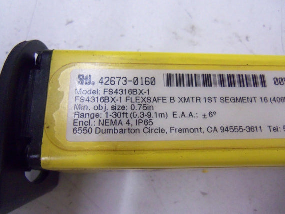 STI FLEXSAFE 42673-0160 TRANSMITTER FS4316BX-1 16" 1-30 FT UNMP