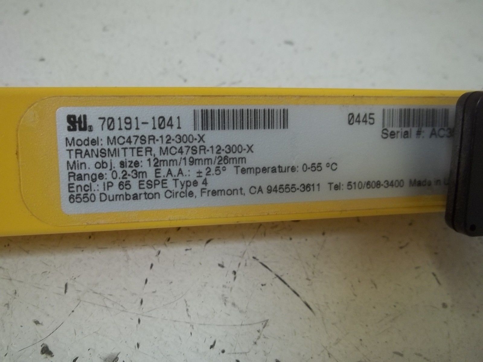 STI MC47SR-12-300-X TRANSMITTER UNMP