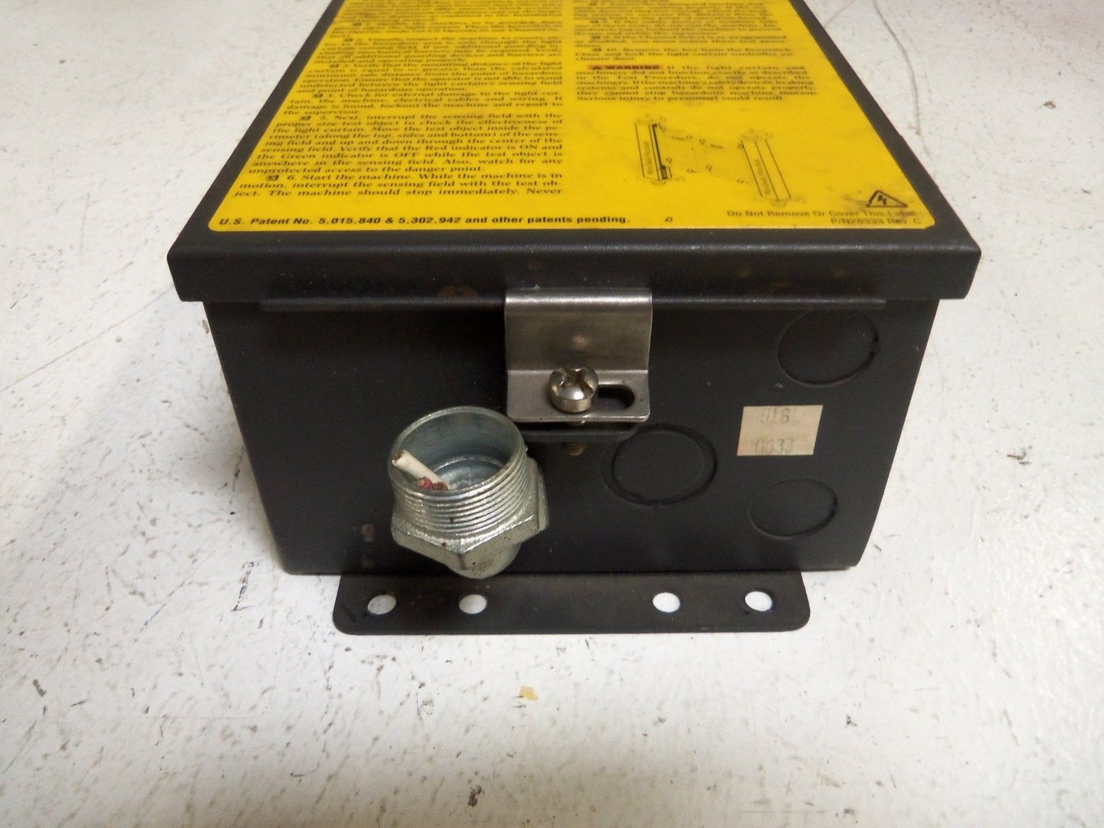 STI MS4304B-2 LIGHT CURTAIN CONTROLLER RECEIVER UNMP