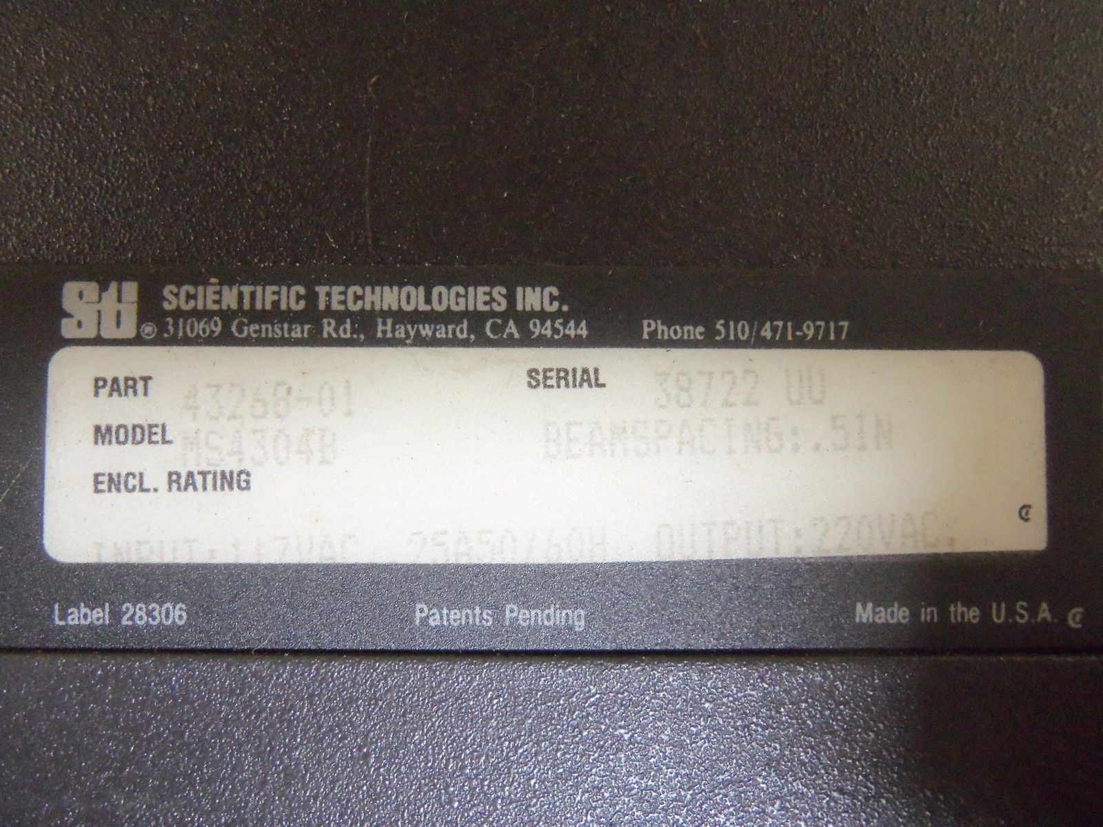 STI MS4304B CONTROLLER UNMP