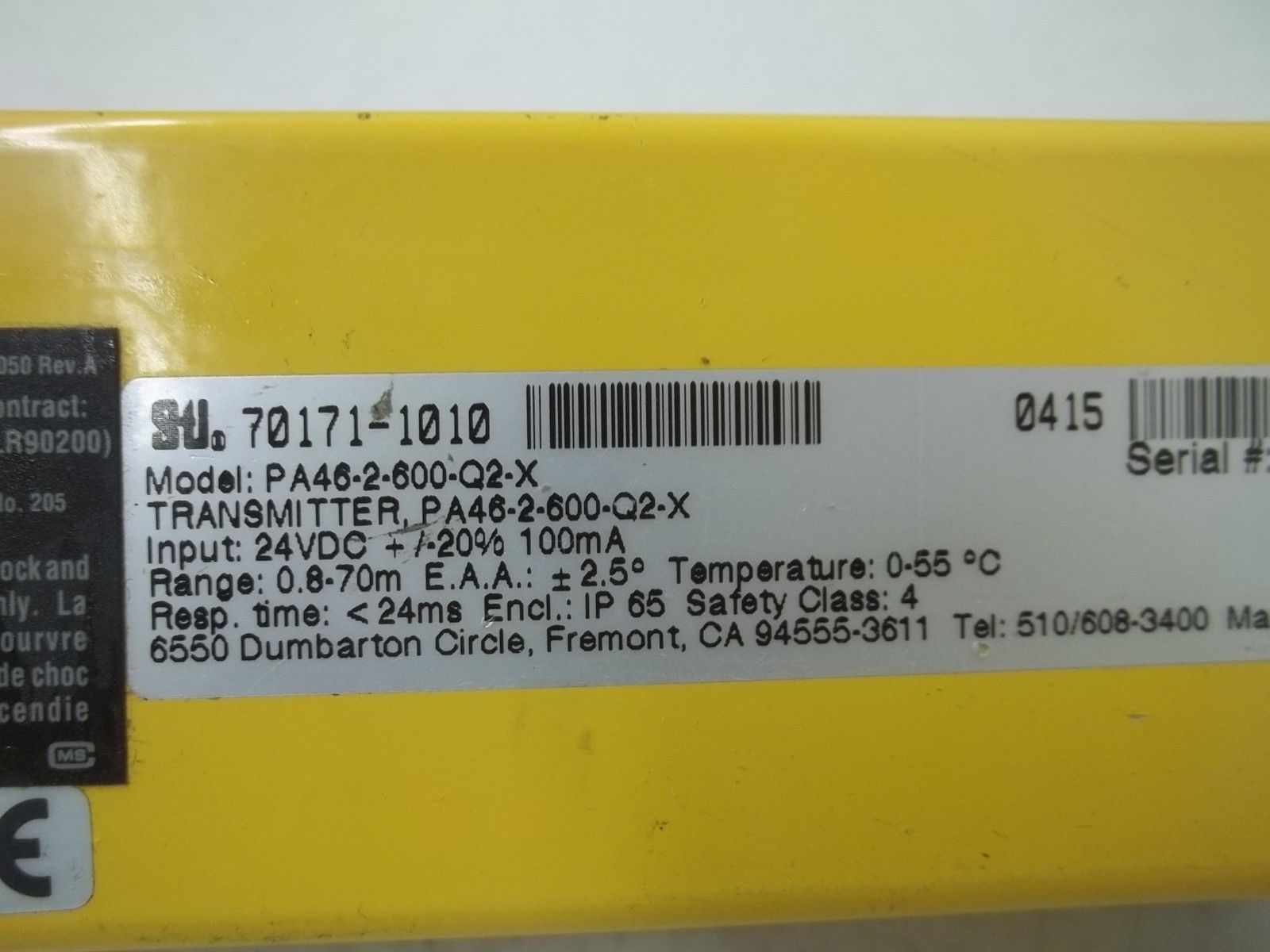 STI PA46-2-600-Q2-X TRANSMITTER UNMP