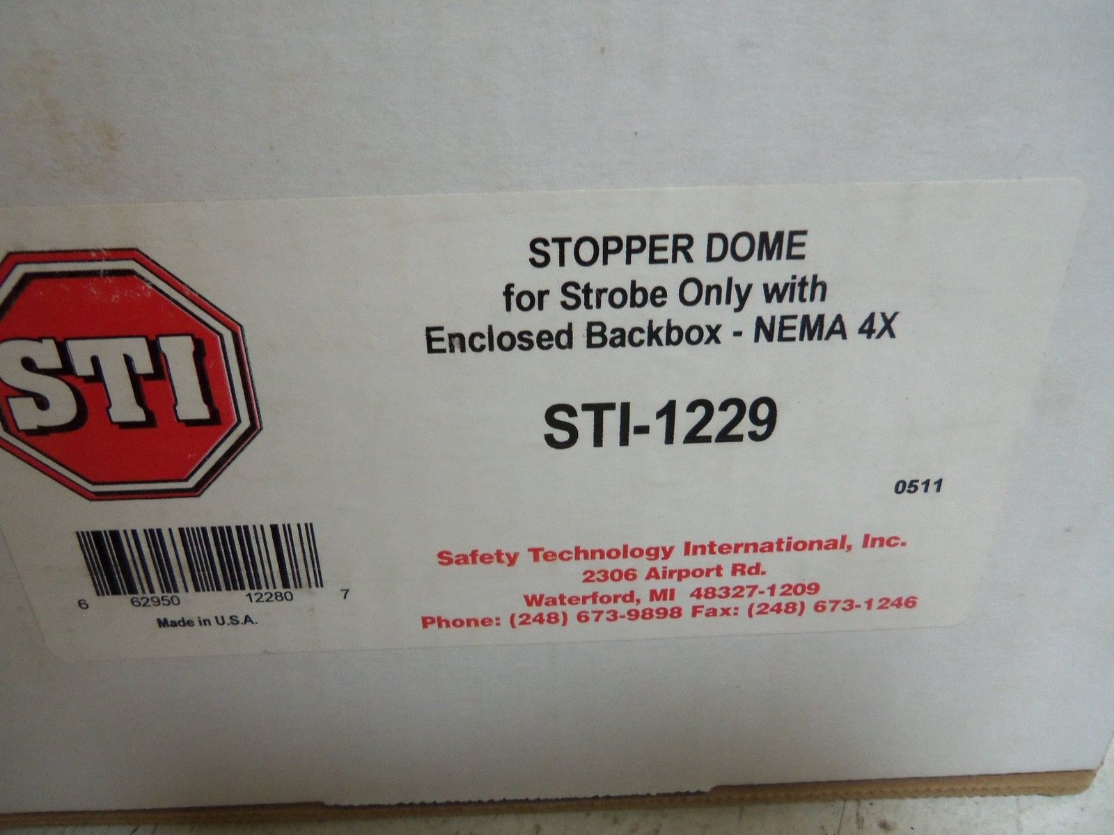 STI STI-1229 STOPPER DOME NSMP