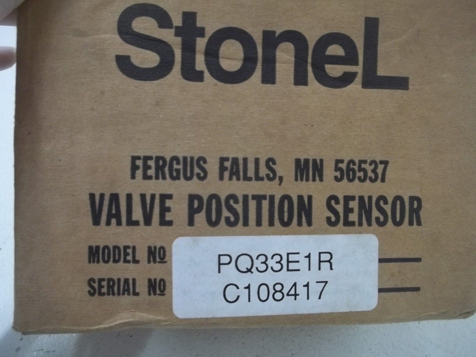 STONEL PQ33E1R VALVE POSITION SENSOR NSMP