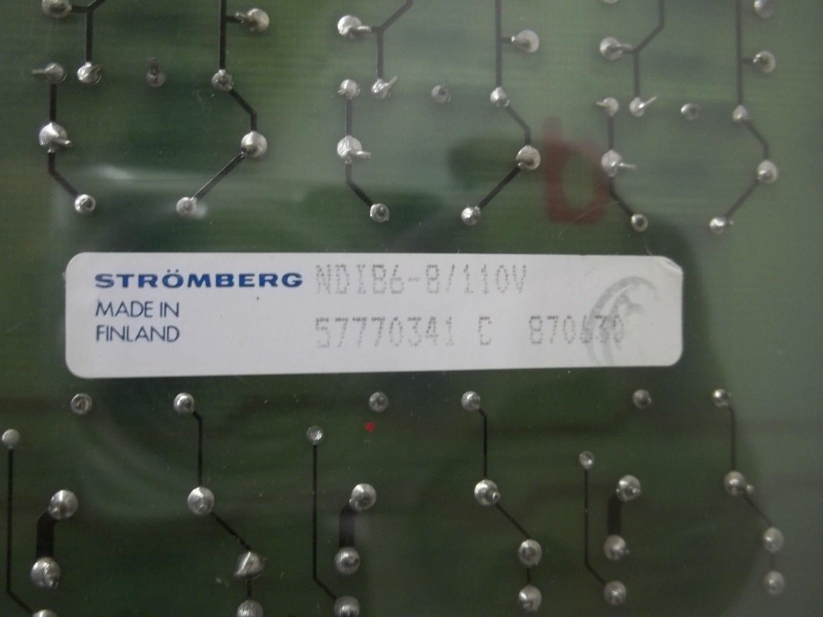 STROMBERG NDI86-8/110V INPUT BOARD UNMP