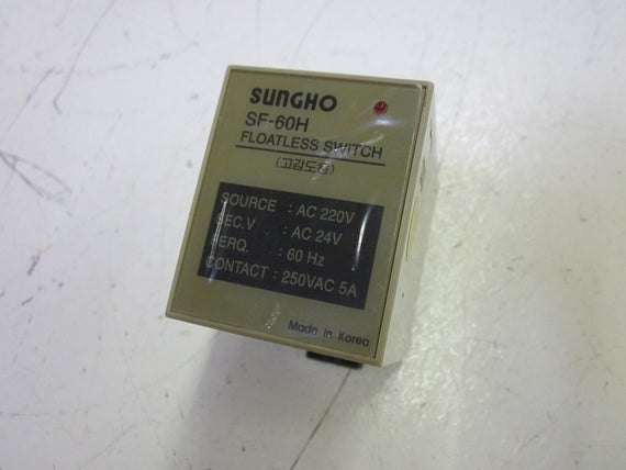 SUNGHO SF-60H FLOATLESS SWITCH 250VAC   *USED*