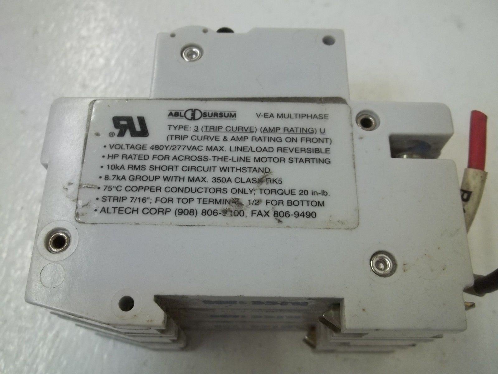 SURSUM G5A V-EA53 CIRCUIT BREAKER UNMP