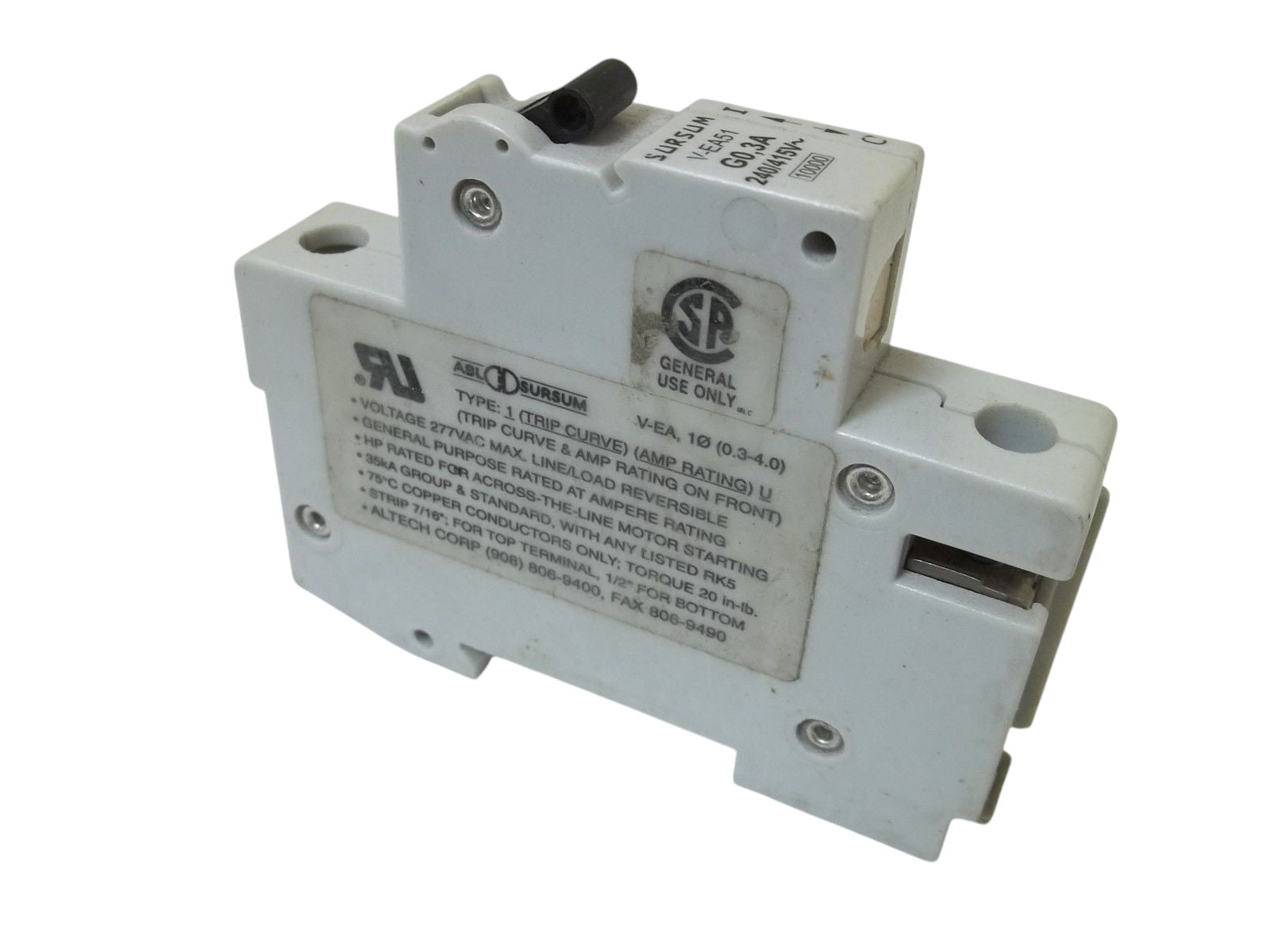SURSUM V-EA51-G0,3A CIRCUIT BREAKER NSNP