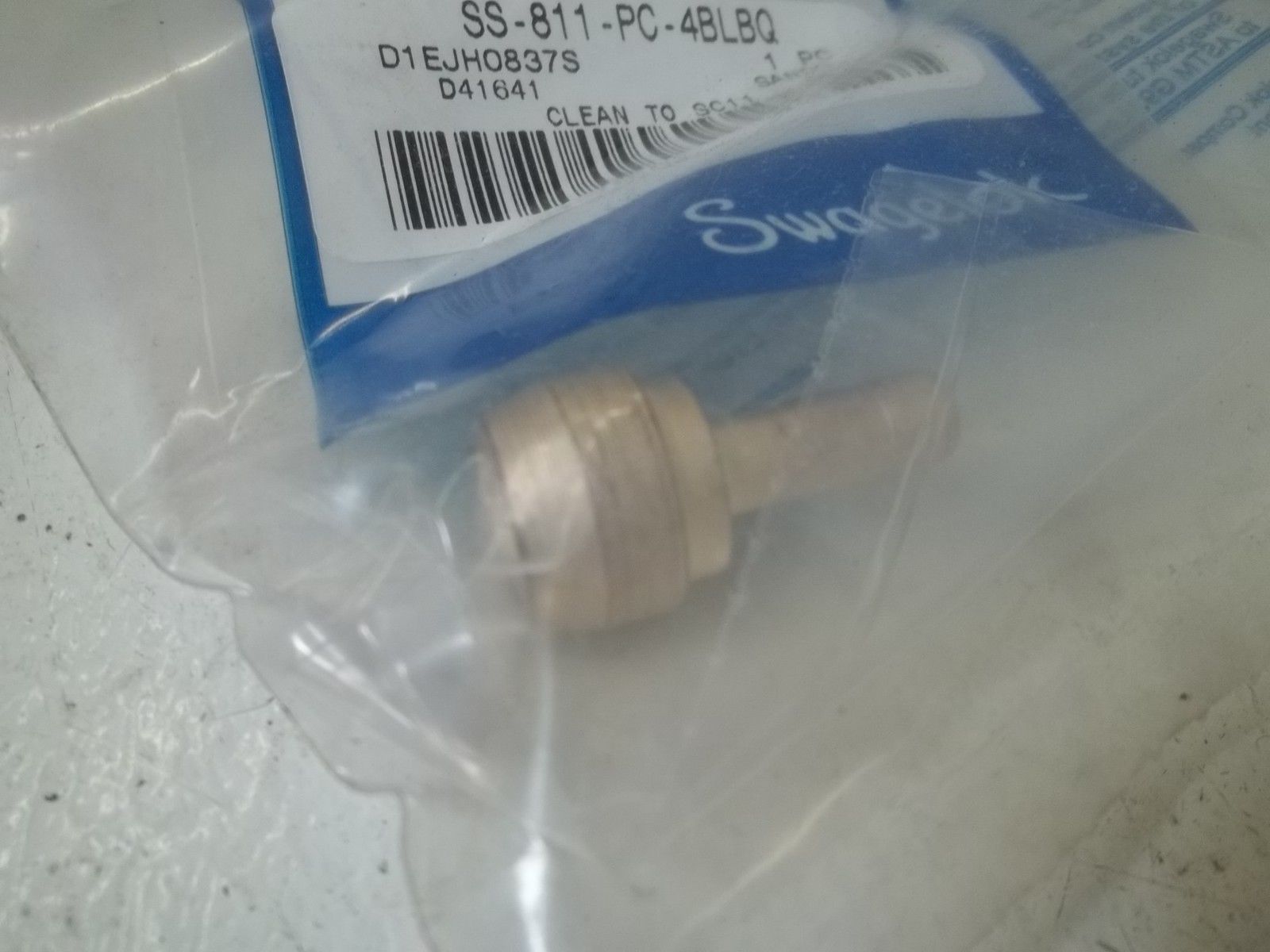 SWAGELOK SS-911-PC-4BLBQ PORT CONNECTOR NSMP