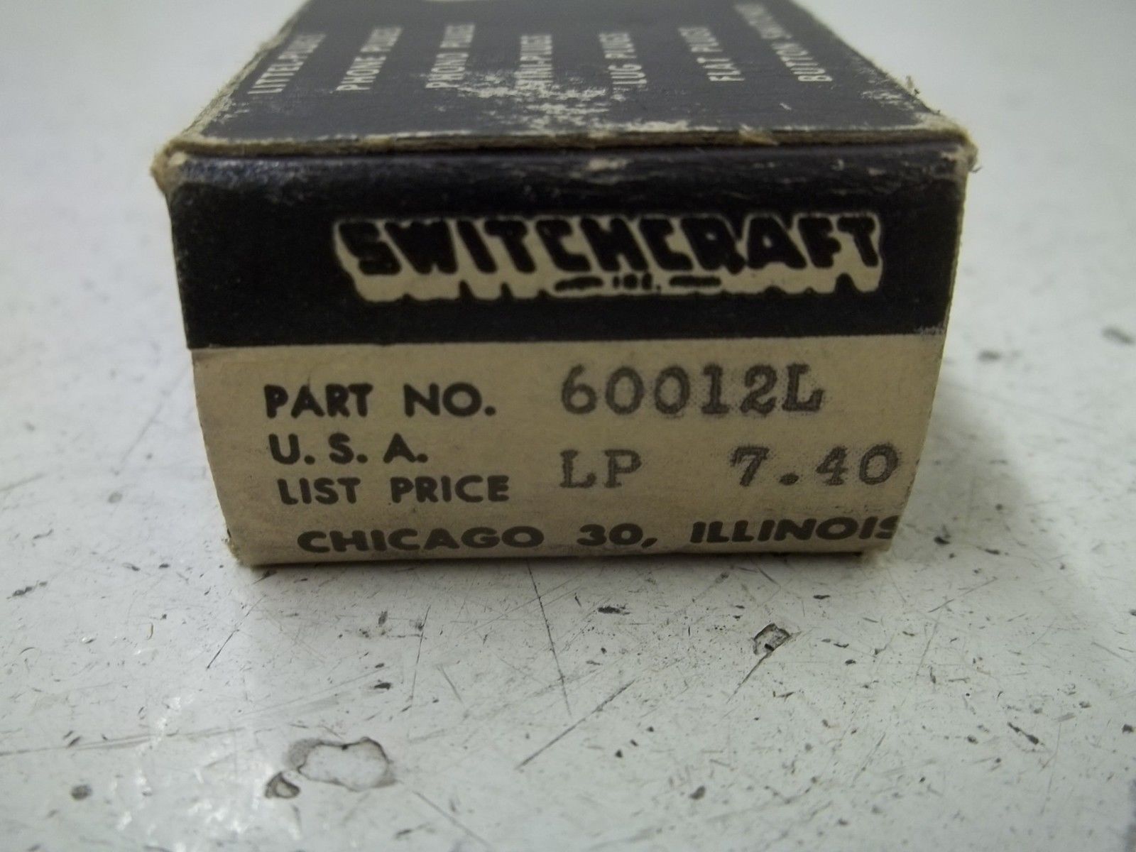 SWITCH CRAFT 60012L TELEVER SWITCH NSMP