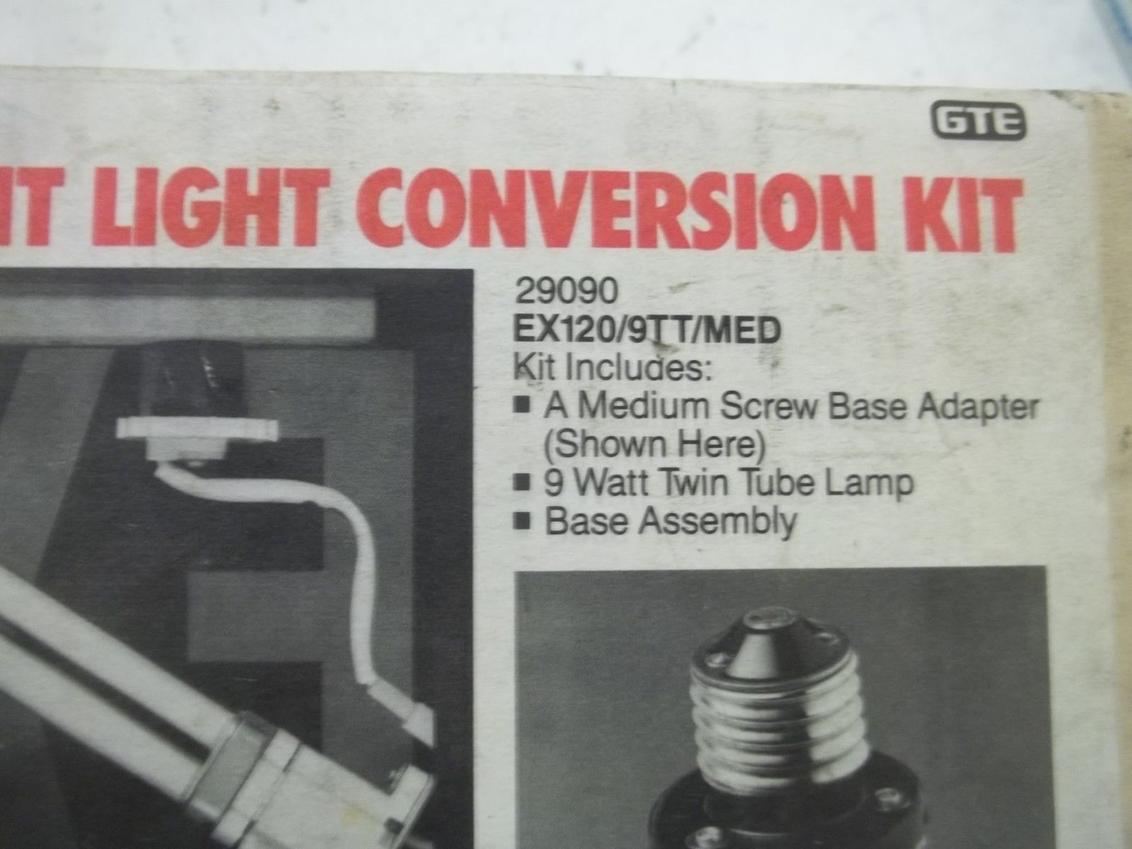 SYLVANIA 29090 TWIN TUBE  EXIT LIGHT CONVERSION KIT EX120/9TT/MED NSMP