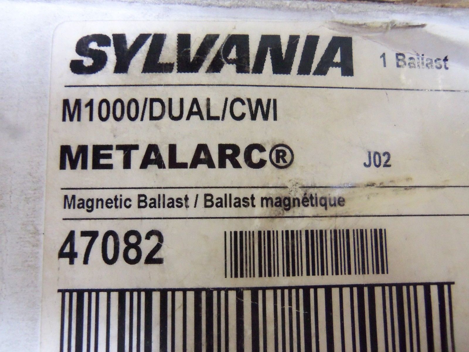SYLVANIA M1000/DUAL/CWI BALLAST NSMP