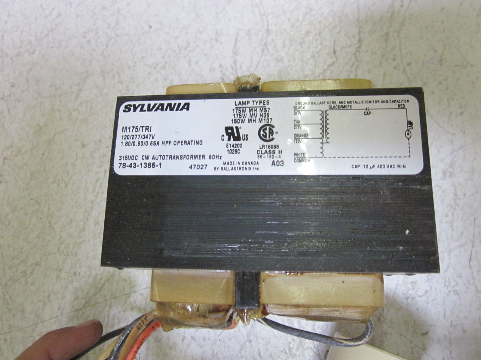 SYLVANIA M175/TI-KIT BALLAST KIT 120/277/347V NSMP