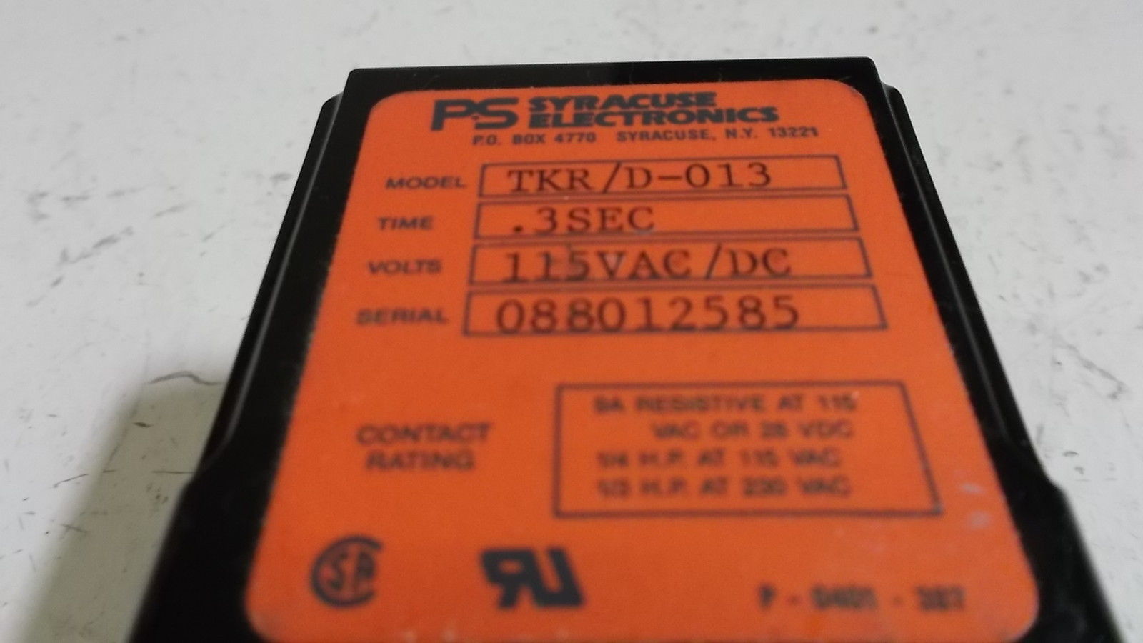 SYRACUSE ELECTRONICS TKR/D-013 UNMP