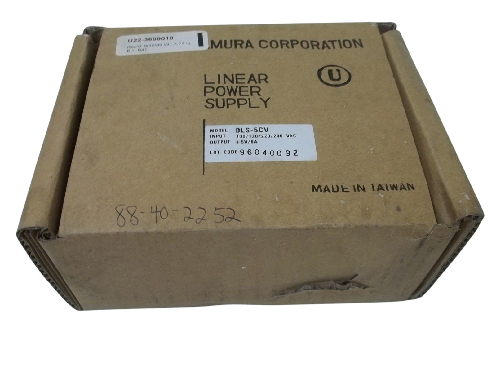 TAMURA COPR. OLS-5CV LINEAR POWER SUPPLY NSMP