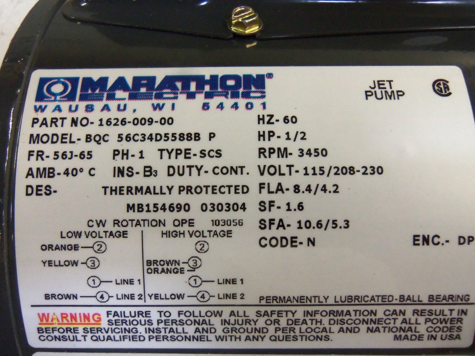 TEEL 5ZT20 PUMP NSNP