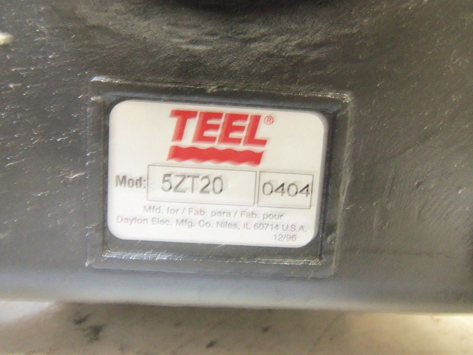 TEEL 5ZT20 PUMP NSNP