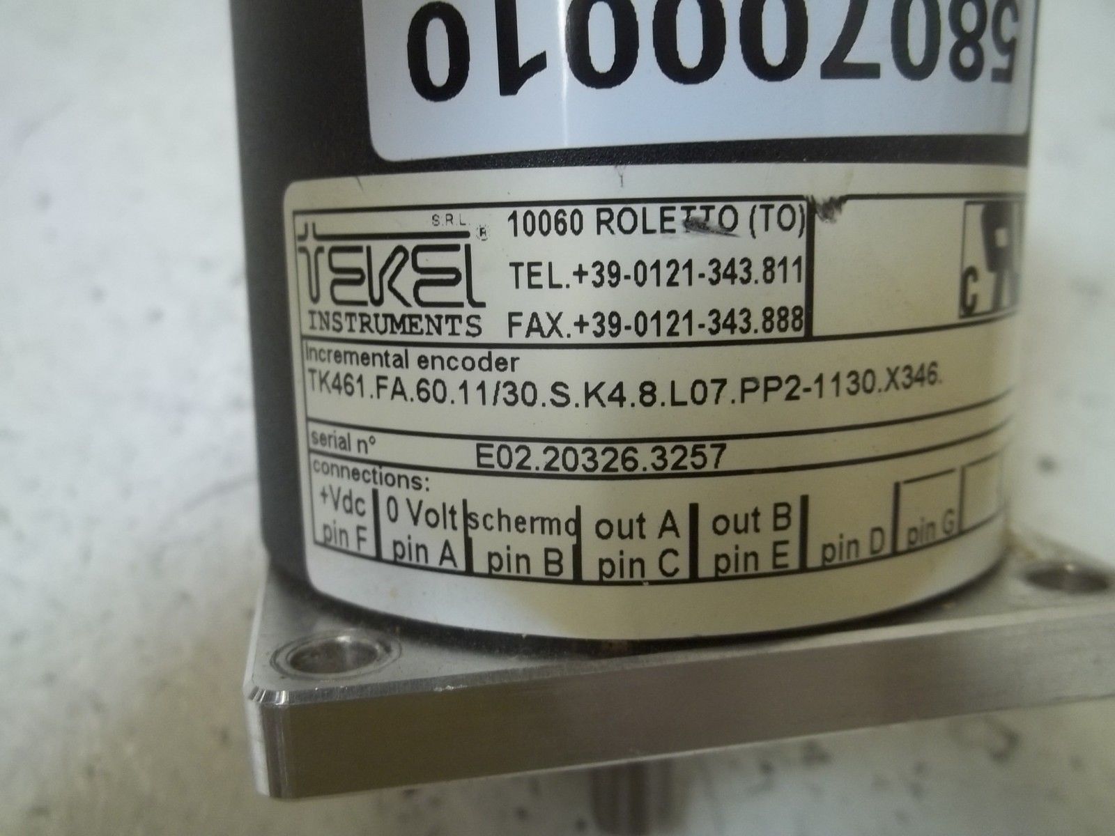 TEKEL TK461.FA.60.11/30.S.K4.8.L07.PP2-1130.X346 ENCODER  UNMP