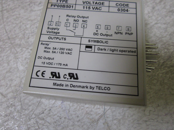 TELCO PP0UB501 115VAC RELAY NSMP
