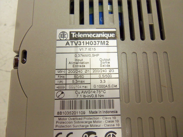 TELEMECANIQUE ATV31H037M2 SPEED DRIVE NSMP