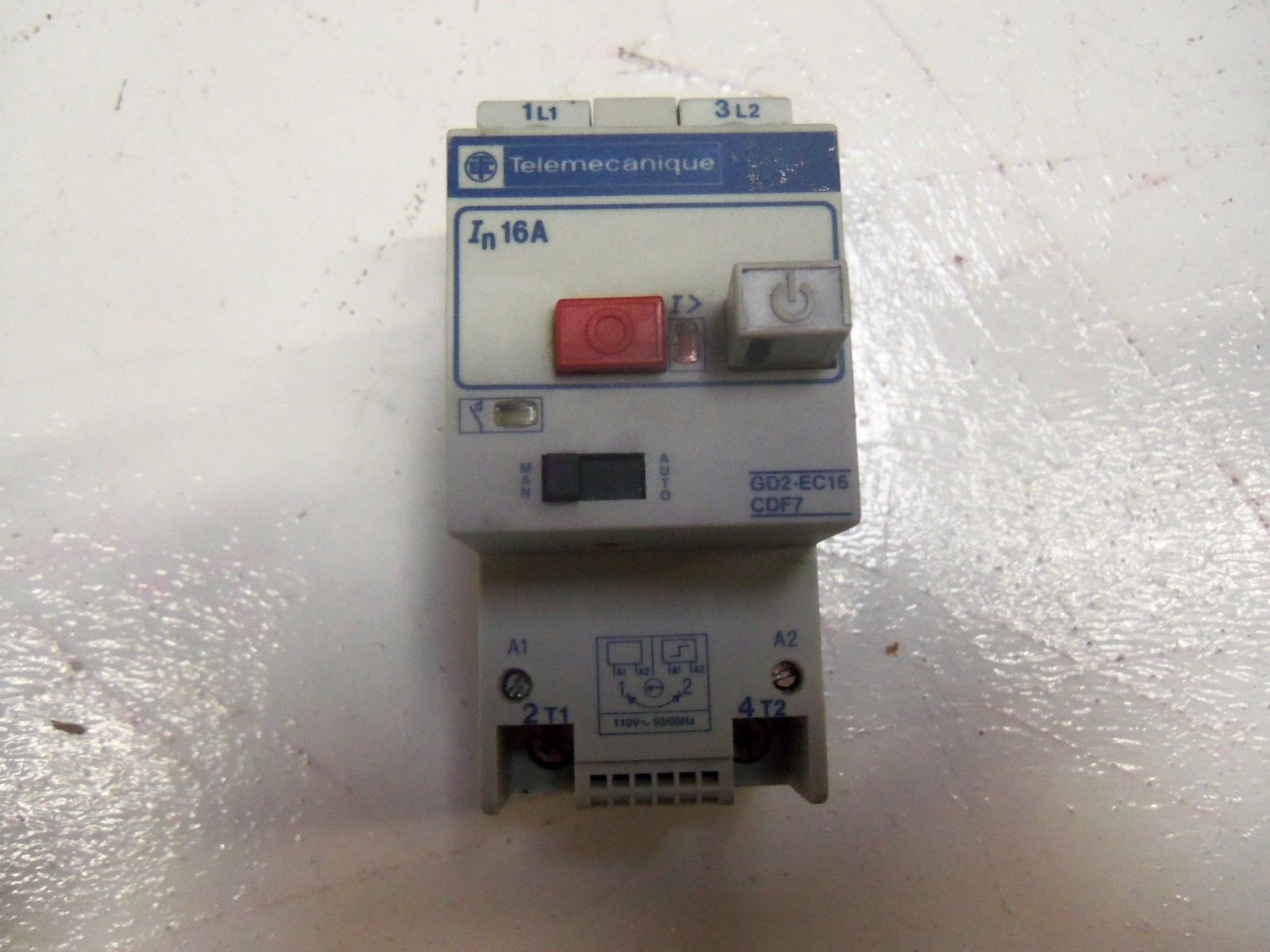 TELEMECANIQUE GD2-EC16 MANUAL STARTER UNMP