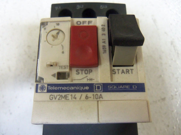 TELEMECANIQUE GV2ME14 CIRCUIT BREAKER 6-10A UNMP