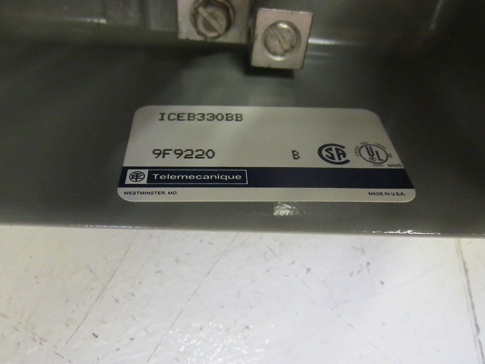 TELEMECANIQUE ICEB330BB 9F9220 B  STARTER  ENCLOSURE  NSNP