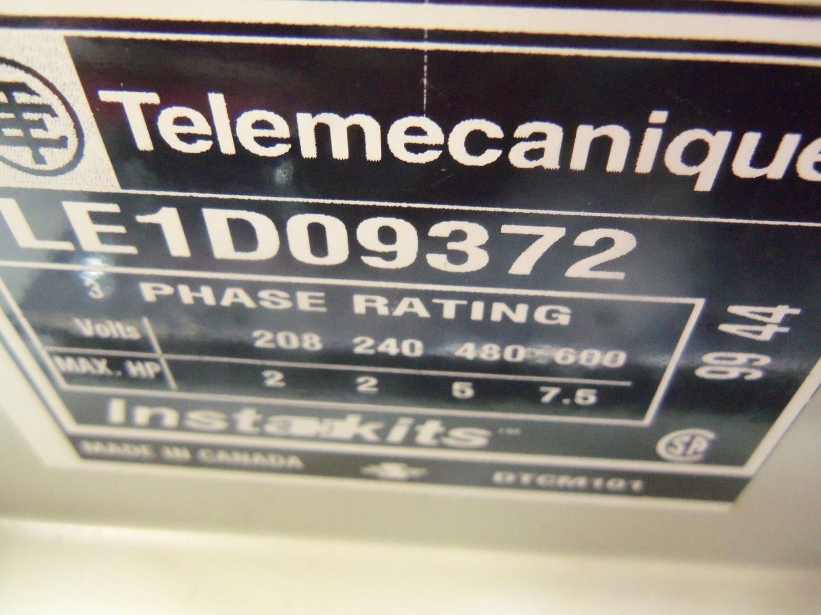 TELEMECANIQUE LED1D09372 UNMP