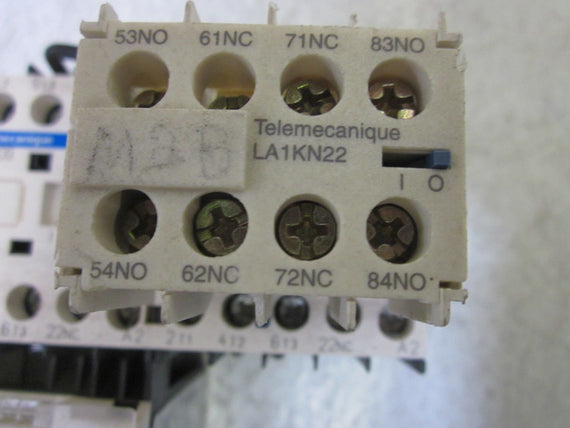 TELEMECANIQUE LP2K09 01BD CONTACTOR/ LRZK0314  RELAY / LA1KN22 RELAY *USED*