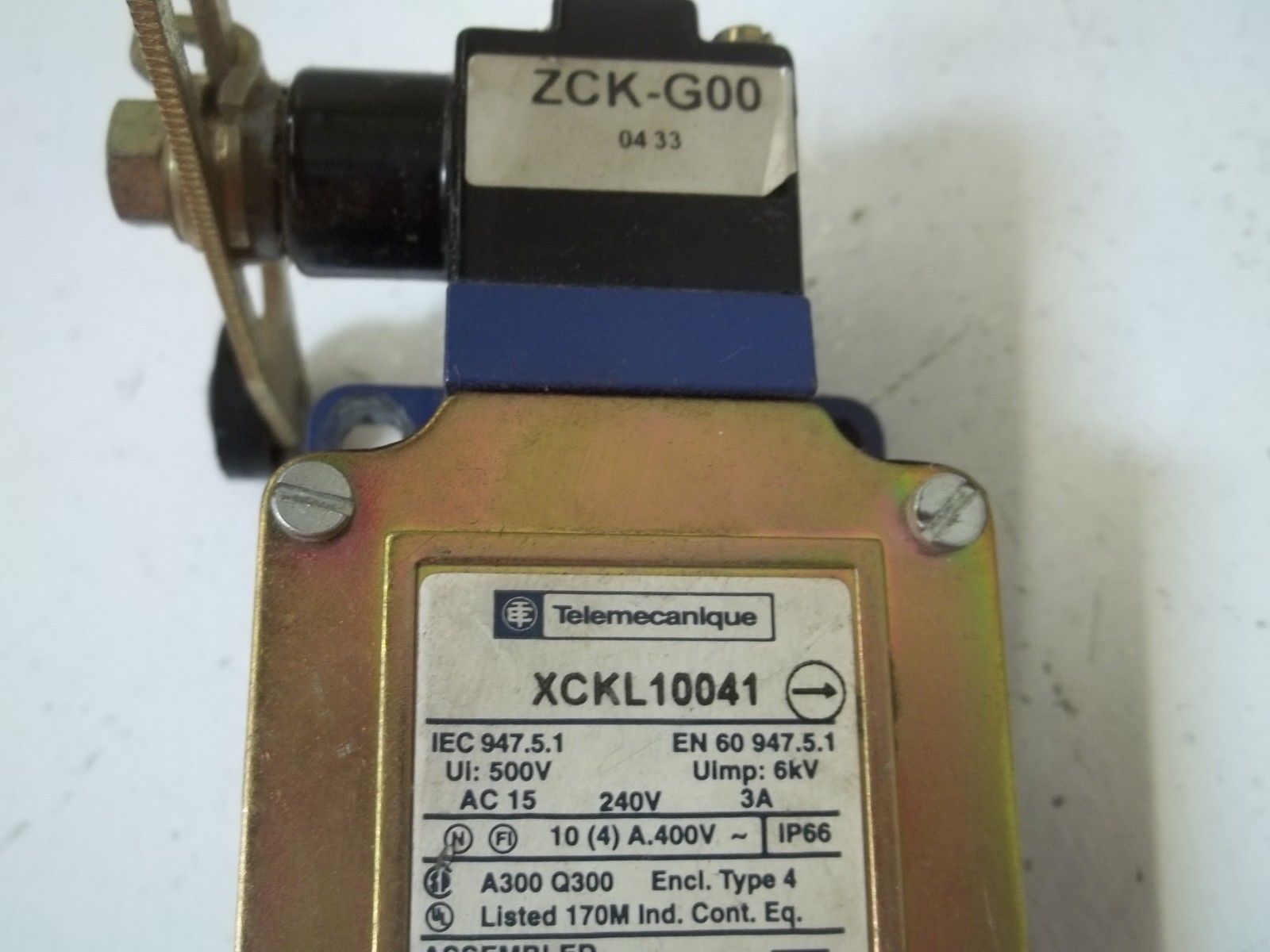 TELEMECANIQUE XCKL10041 UNMP