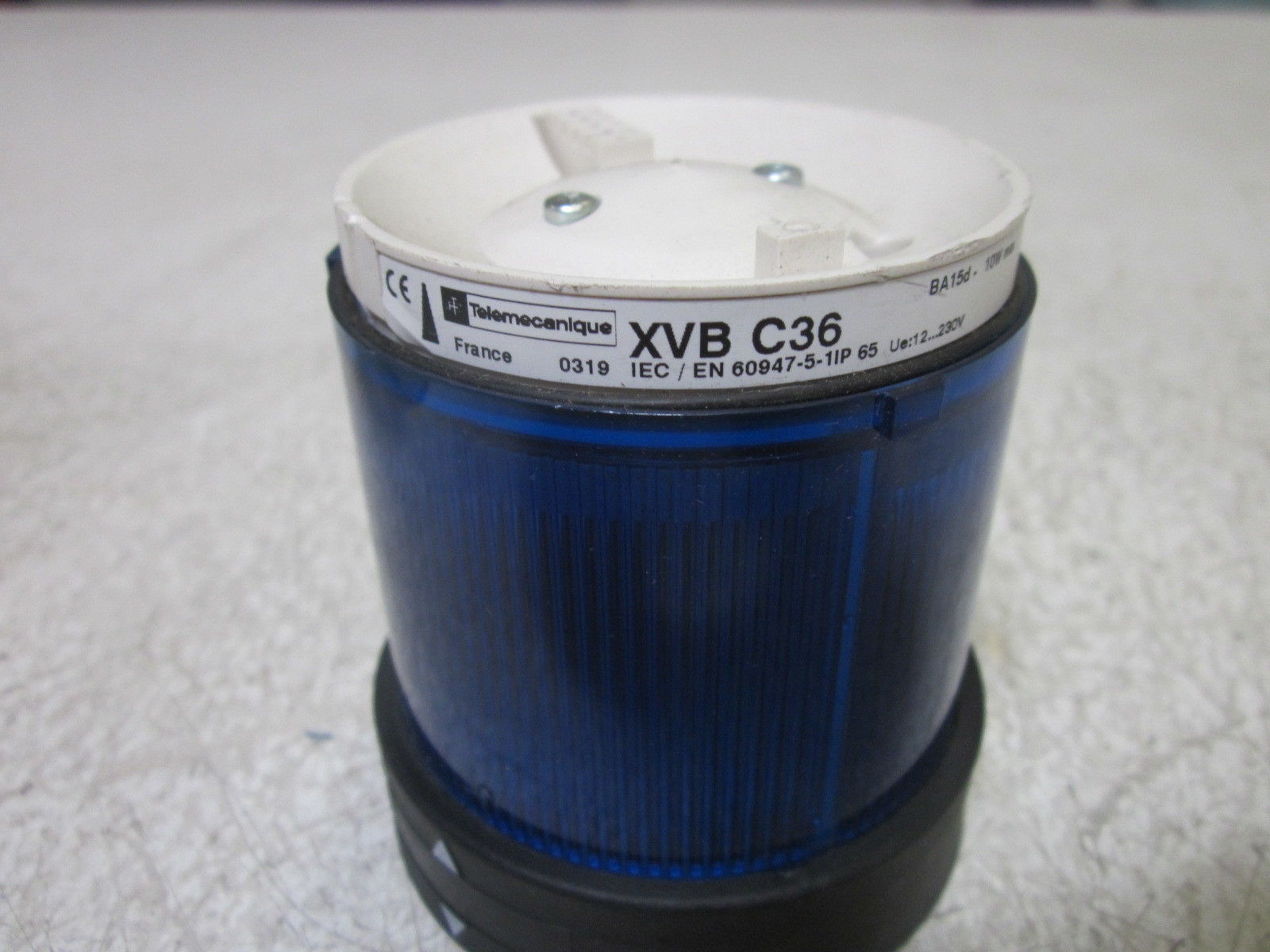 TELEMECANIQUE XVBC36 STACK LIGHT 10W  BLUE UNMP