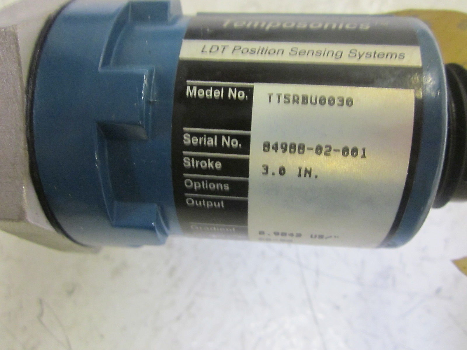 MTS TEMPOSONICS TTSRBU0030 LDT POSITION SENSING SYSTEMS 3" NSNP