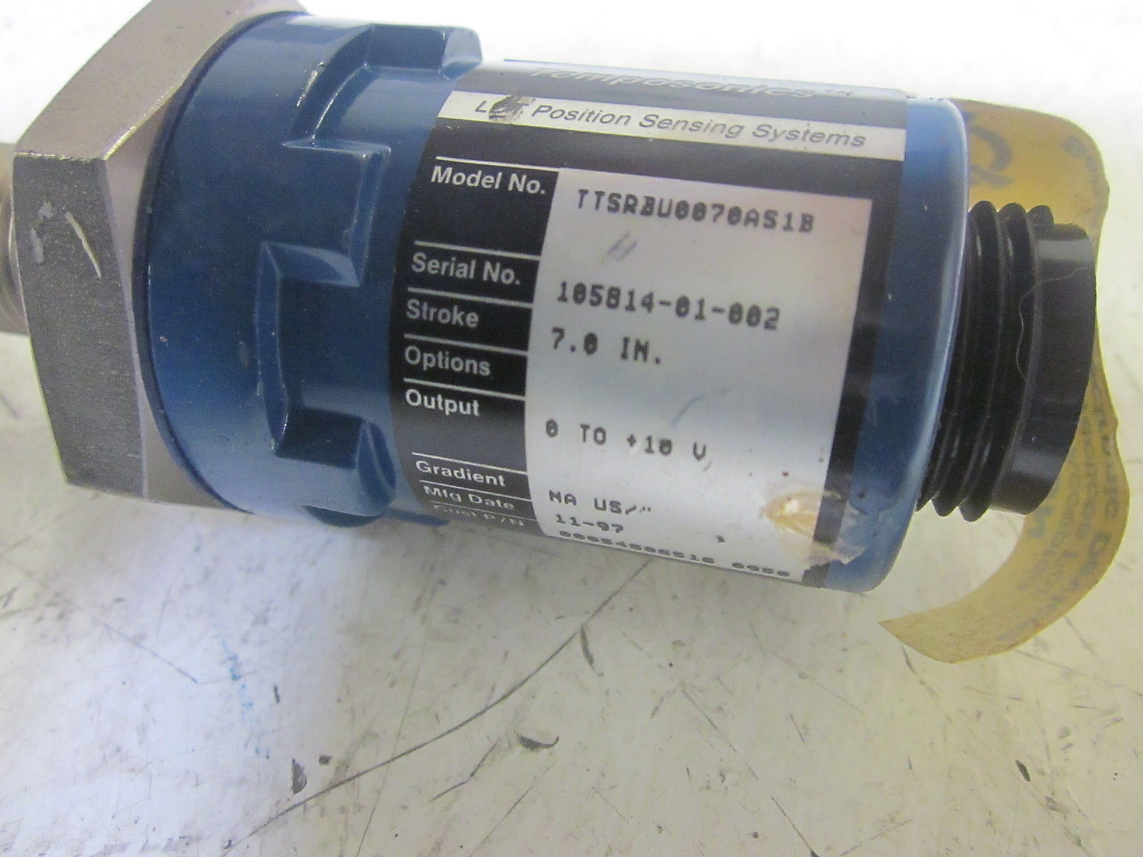 MTS TEMPOSONICS TTSRBU0070AS1B LDT POSITION SENSING SYSTEMS 7" NSNP