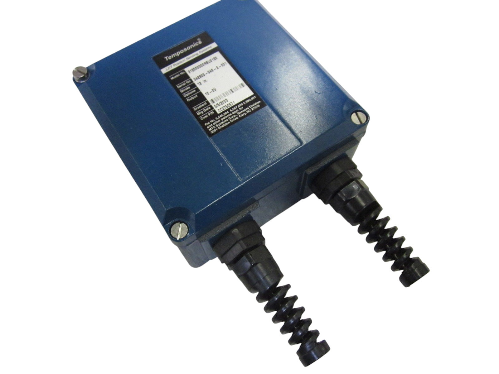 MTS TEMPOSONICS 312000000RBU012 LTD POSITION SENSING SYSTEMS 10-0V NSNP