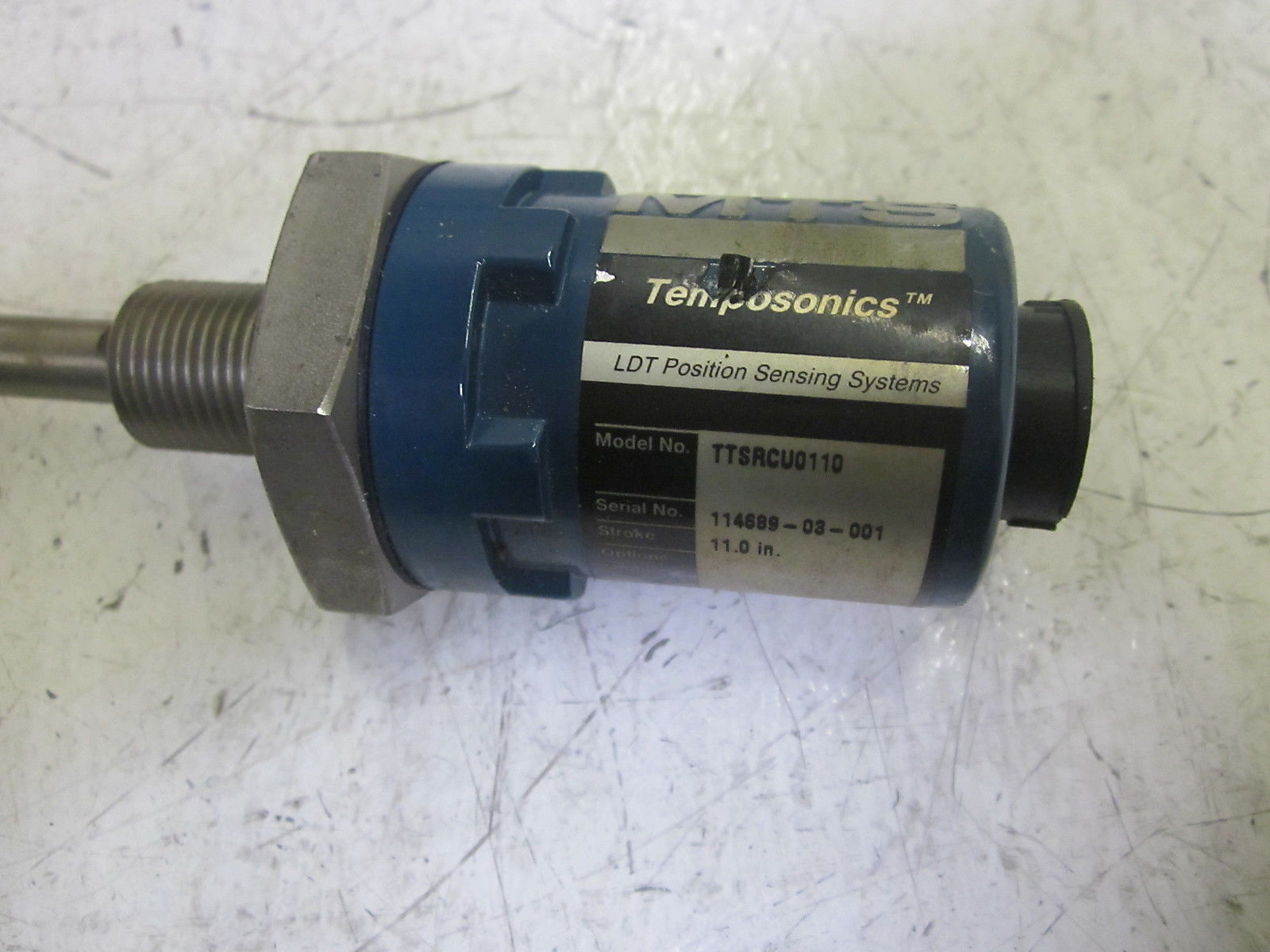 MTS TEMPOSONICS TTSRCU0110 LDT POSITION SENSING SYSTEMS 11" UNMP