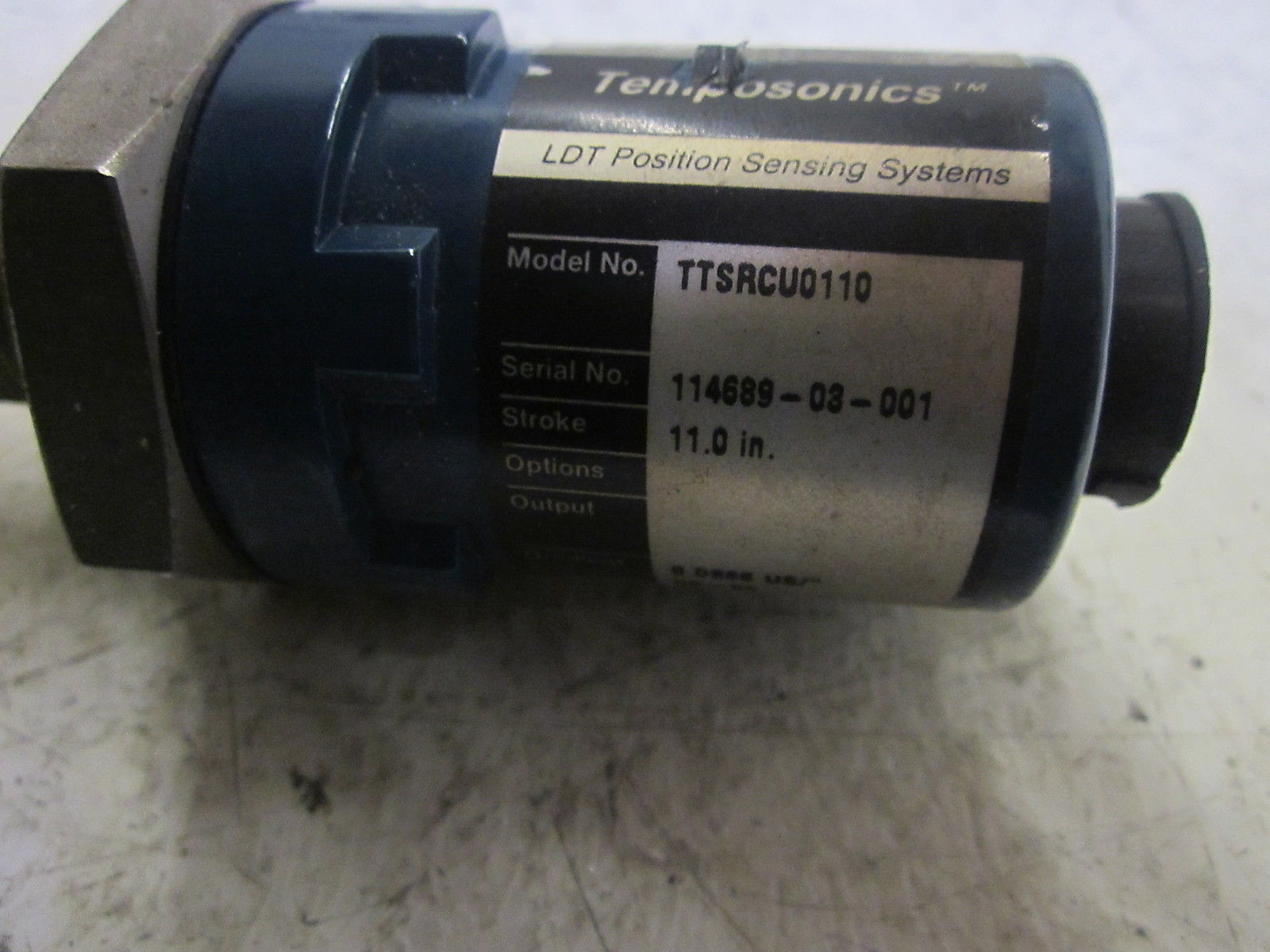 MTS TEMPOSONICS TTSRCU0110 LDT POSITION SENSING SYSTEMS 11" UNMP