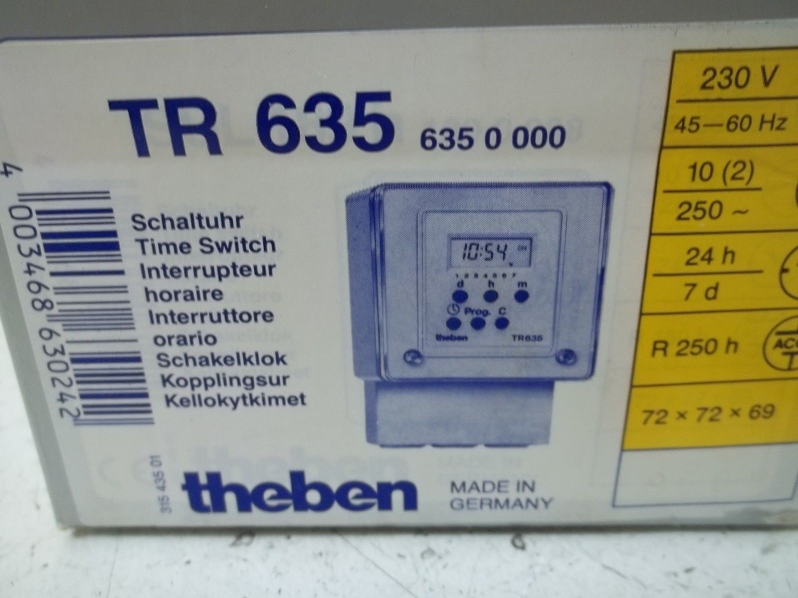 THEBEN TR635 TIME SWITCH NSMP