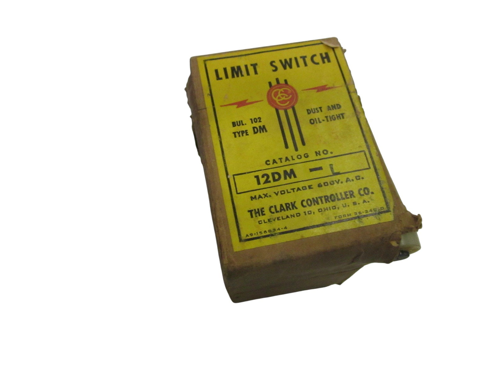 THE CLARK CONTROLLER CO. 12DM-L 600V LIMIT SWITCH NSMP
