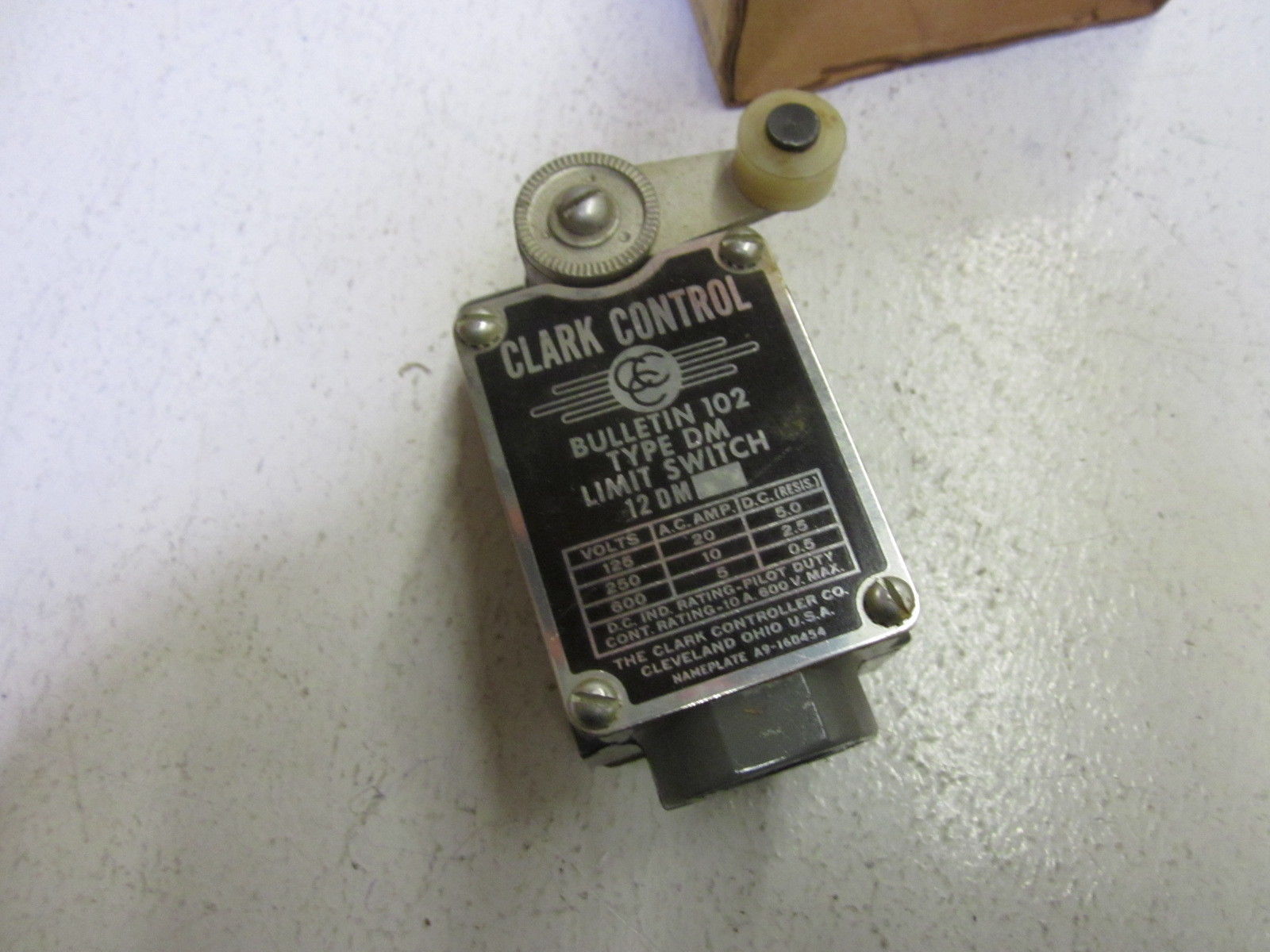 THE CLARK CONTROLLER CO. 12DM-L 600V LIMIT SWITCH NSMP